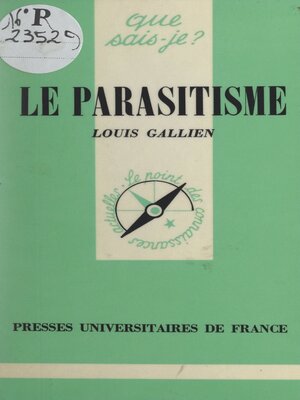 cover image of Le parasitisme